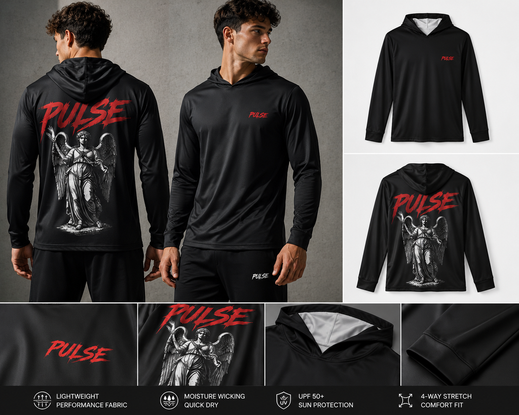 PULSE MENS GYM HOODIE